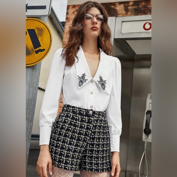 Button Down Dress Shirt- Blouse - Picture 9 of 11